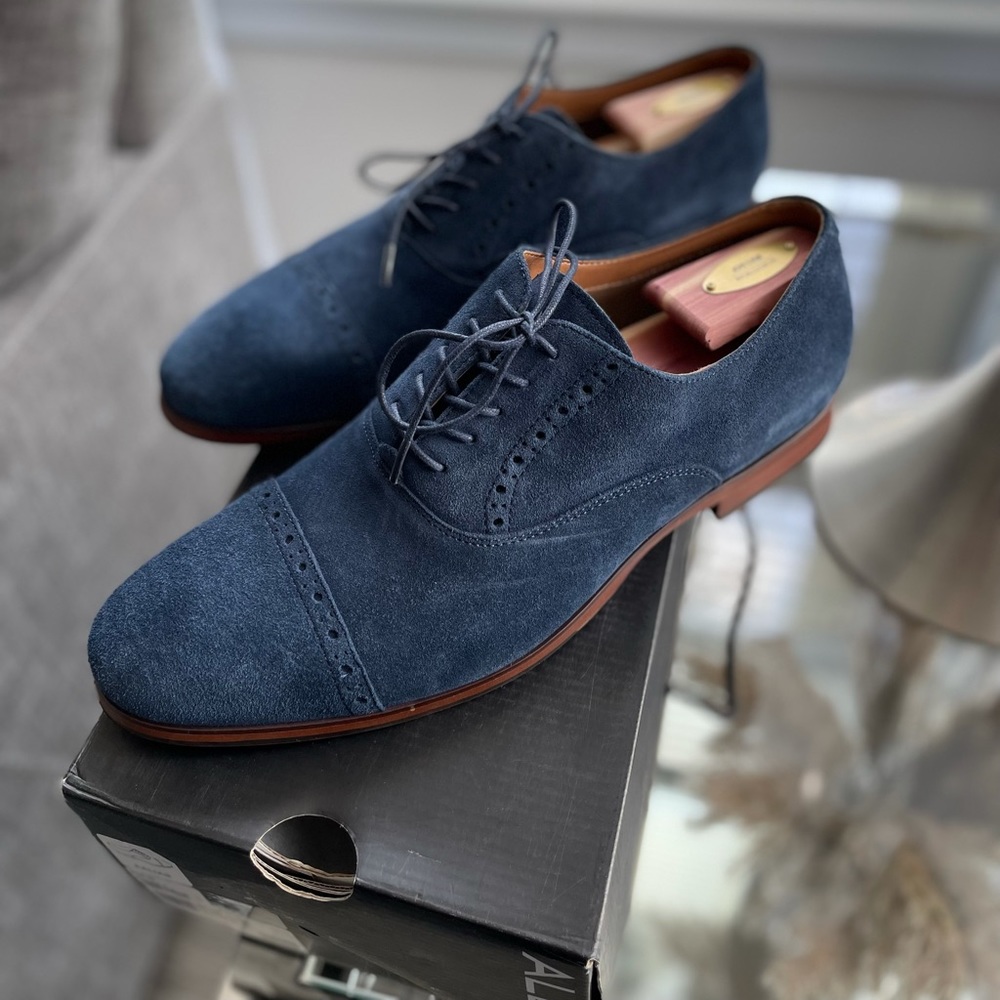 Aldo Navy Blue Oxfords